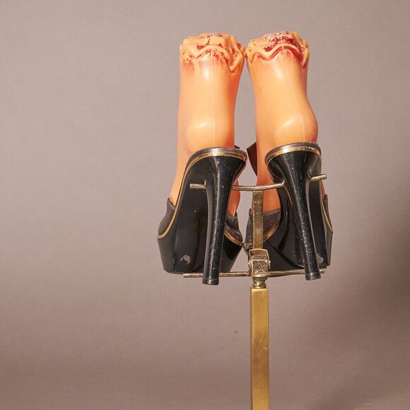 1990s Charles Jourdan Platform Silver Heels - Picture 4 of 12